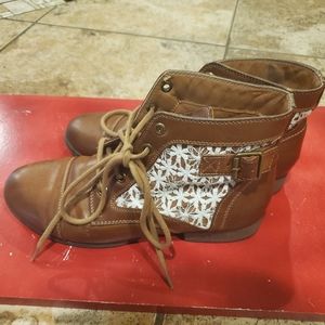 Madden Girl Armie Short Lace Up Ankle Boots